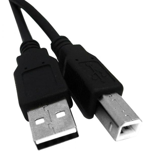 Cabo Impressora USB 2.0 AM/BM Preto / 1,8 Metros