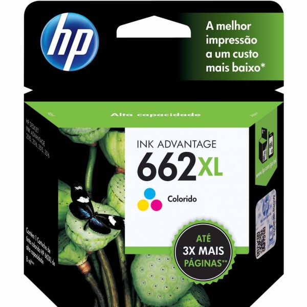 Cartucho de Tinta HP 662 XL CZ106AB Tricolor